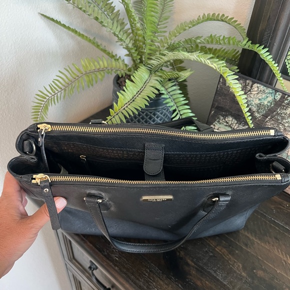 Kate Spade Black Leather Handbag - Picture 2 of 6